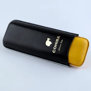 Cohiba Tricolor Leather Cigar Case - Double