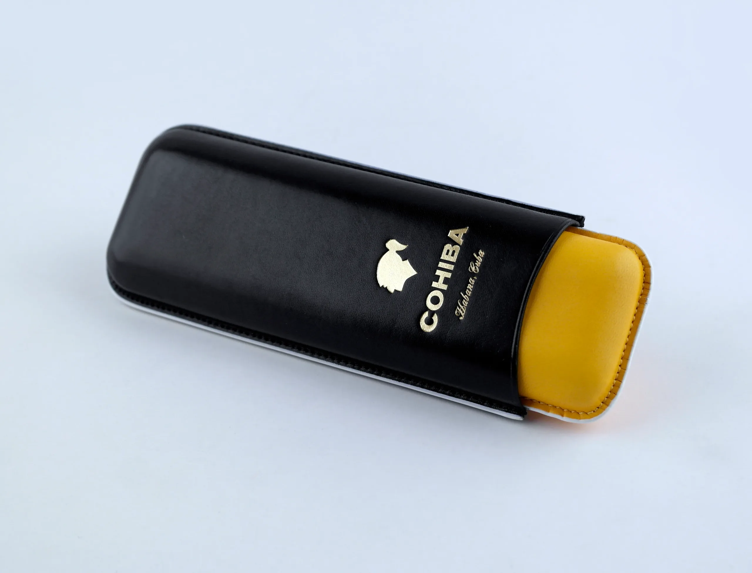 Cohiba Tricolor Leather Cigar Case - Double Cohiba Tricolor Leather Cigar Case - Double