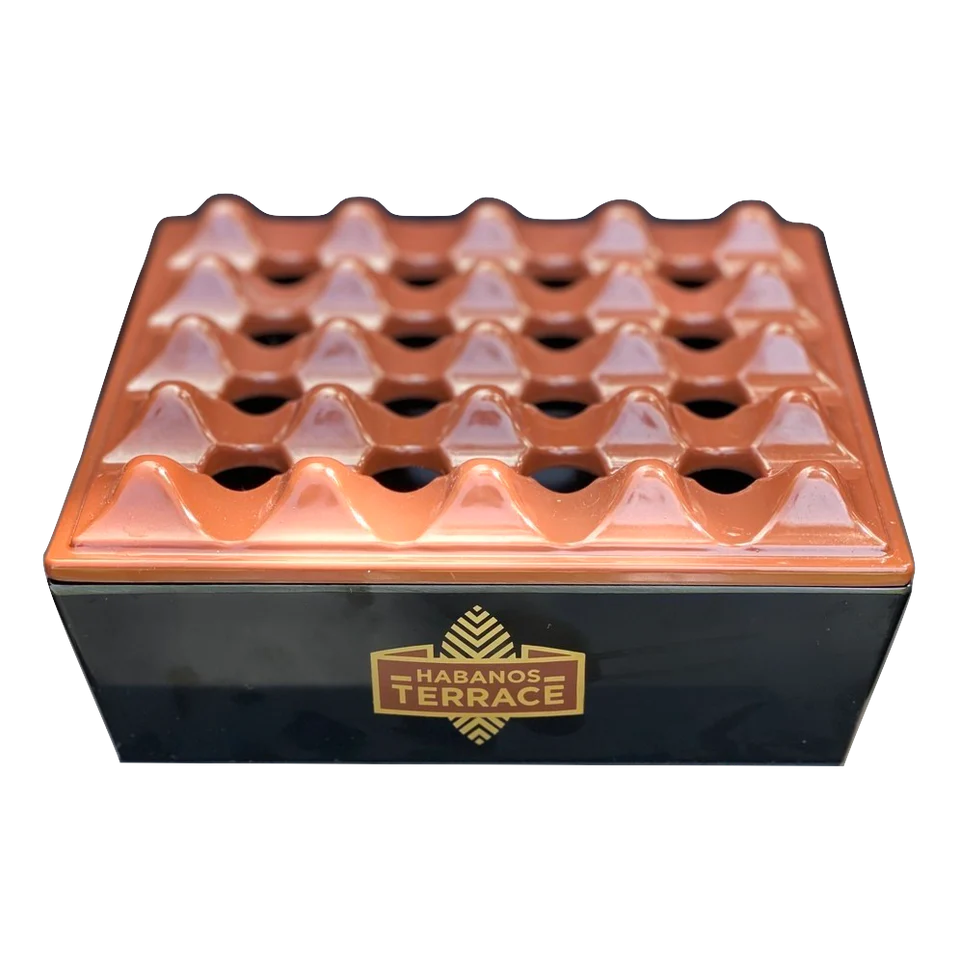 Habanos Terrace Grid Ashtray Habanos Terrace Grid Ashtray