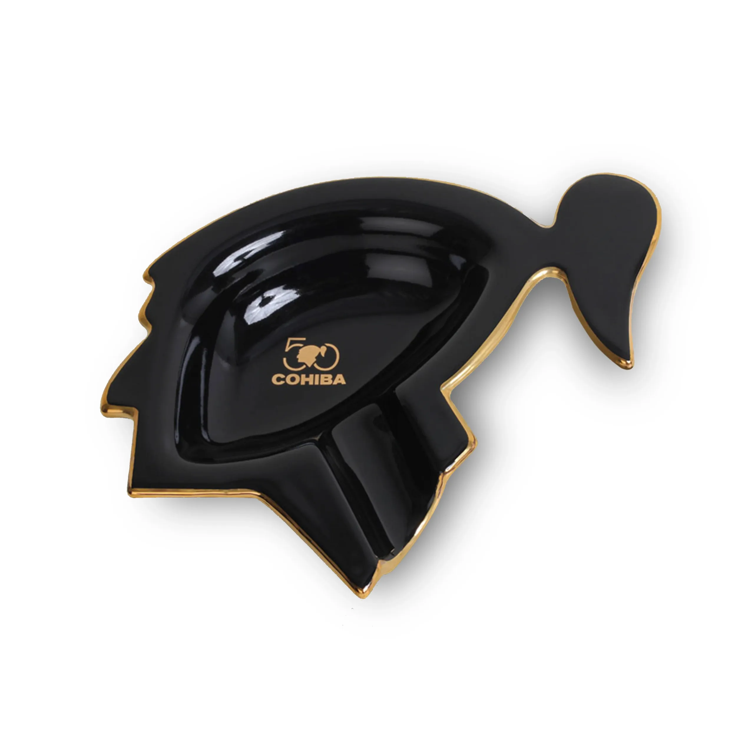 Taino Head Cohiba Ashtray - Black Taino Head Cohiba Ashtray - Black