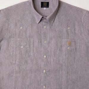 Cohiba Atmosphere Guayabera Slim Fit Tobacco Grey