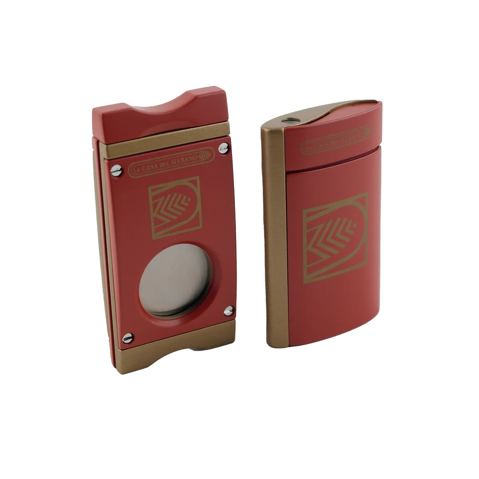 La Casa del Habano LCDH Cutter and Lighter Set La Casa del Habano LCDH Cutter and Lighter Set