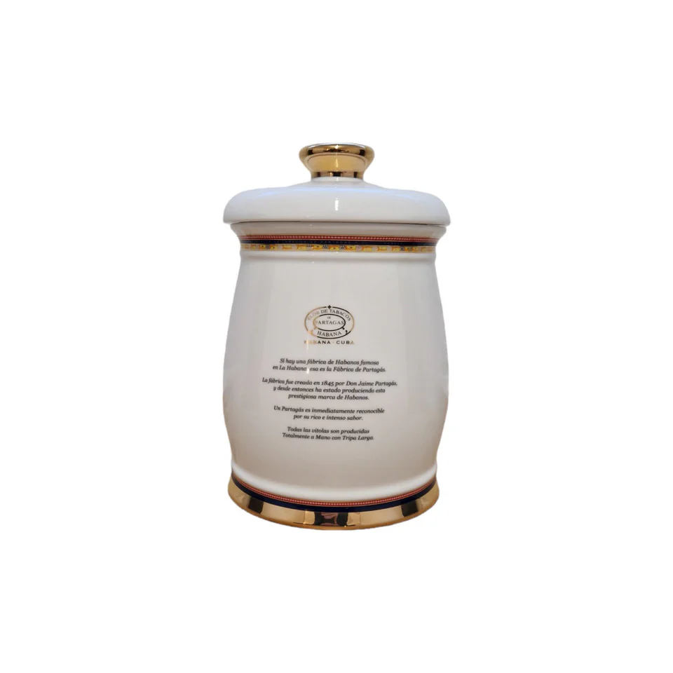 Partagas Porcelain Jar Back