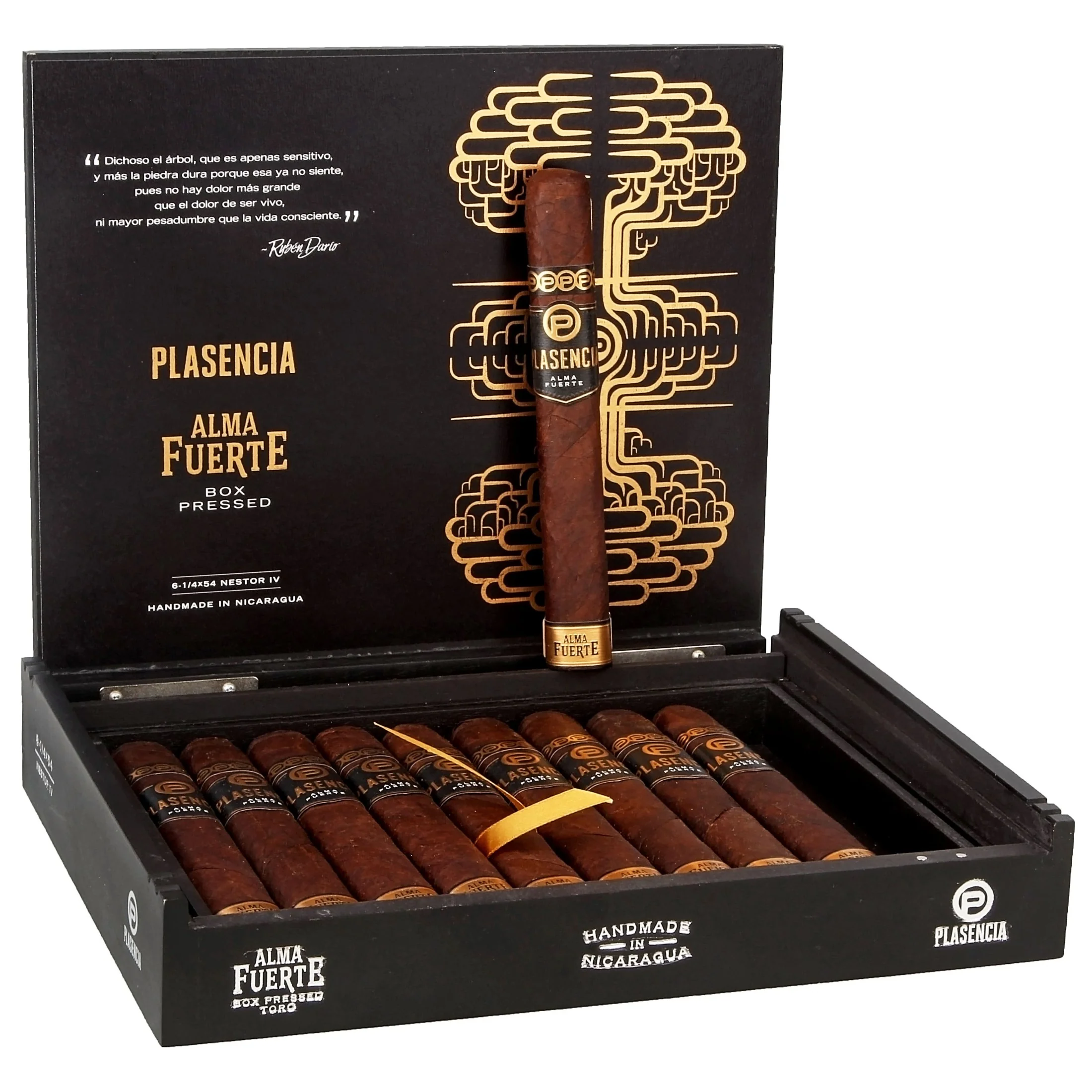 Plasencia Alma Fuerte Nestor IV Cigar Box Of 10 Plasencia Alma Fuerte Nestor IV Cigar Box Of 10