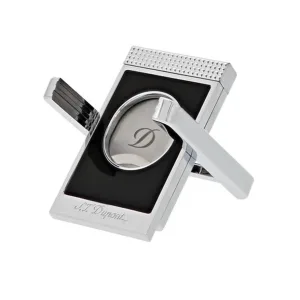 S.T. Dupont Cigar Cutter with Stand - Black Chrome