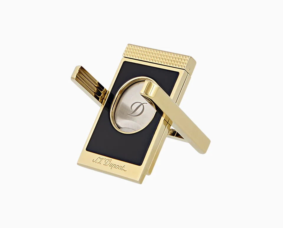 S.T. Dupont Cigar Cutter with Stand – Black Gold S.T. Dupont Cigar Cutter with Stand - Black Gold