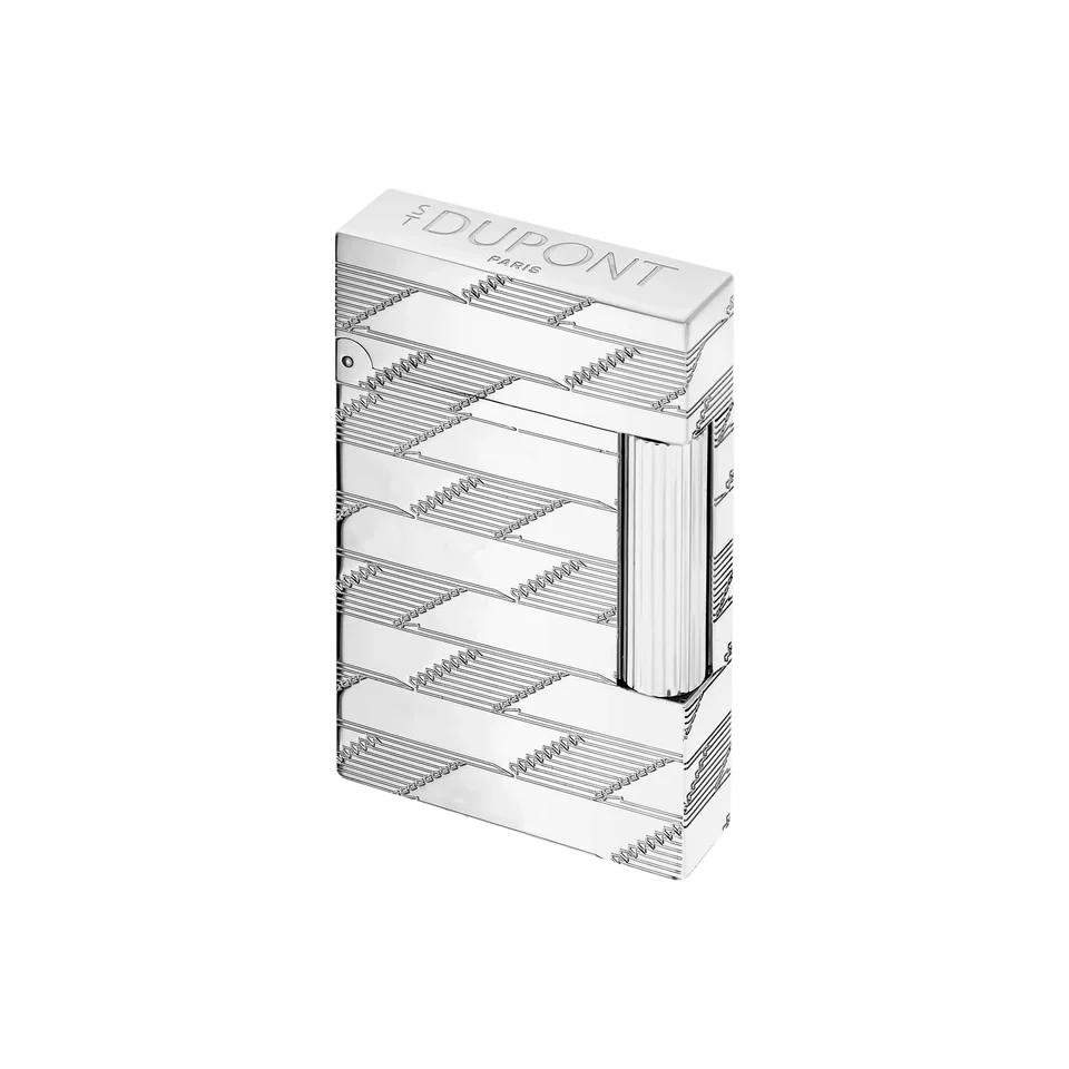 S.T. Dupont Ligne 2 – Guilloche Monogram 1872 Lighter Palladium 0