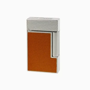 S.T. Dupont Ligne 2 - Orange Lacquer Guilloche Lighter