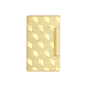 S.T. Dupont NEW Initial Cube Lighter Gold