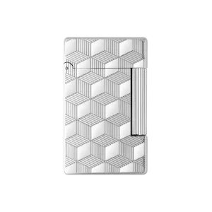 S.T. Dupont NEW Initial Cube Lighter Silver