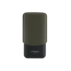 S.T. Dupont Triple Mat Cigar Case - Kaki Grained