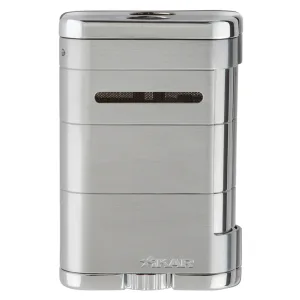 Xikar Allume Triple Tabletop Lighter Silver