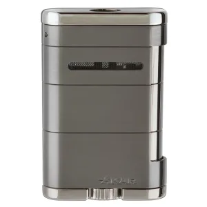 Xikar Allume Triple Tabletop Lighter - Stealth Gunmetal