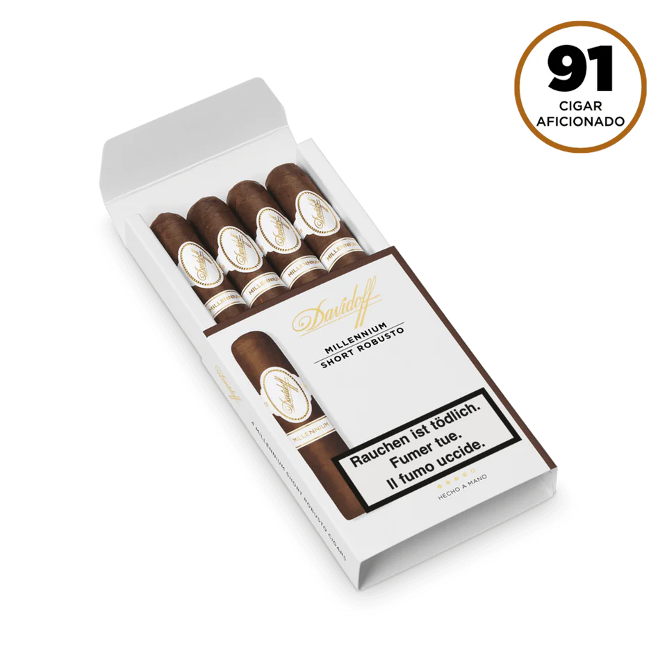 Davidoff Millennium Blend Short Robusto Cigar Pack Of 4