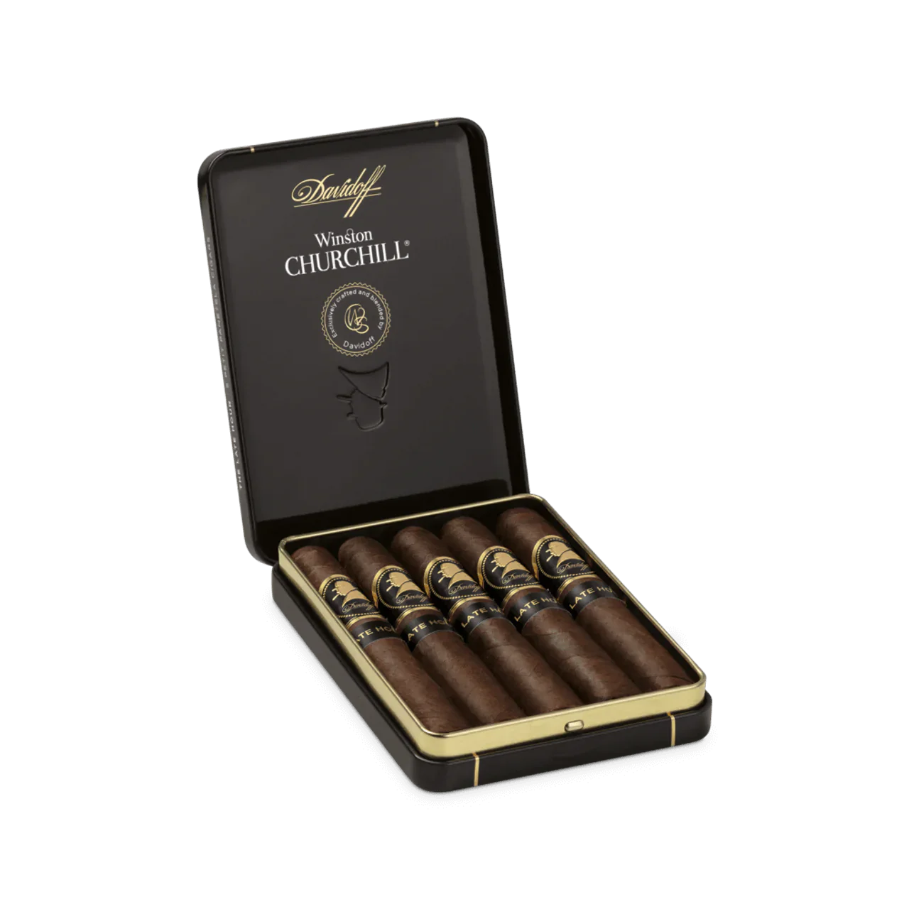 Davidoff Winston Churchill Late Hour Petit Panatela Cigar Tin of 5