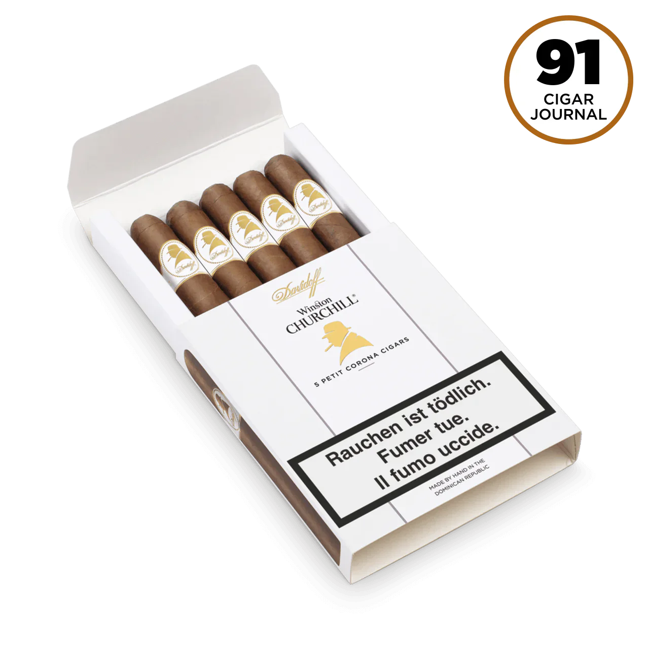 Davidoff Winston Churchill Original Series Petit Corona Cigar Pack Of 5