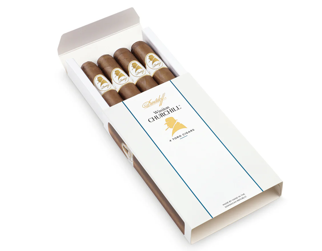 Davidoff Winston Churchill Original Series Toro Cigar Pack Of 4