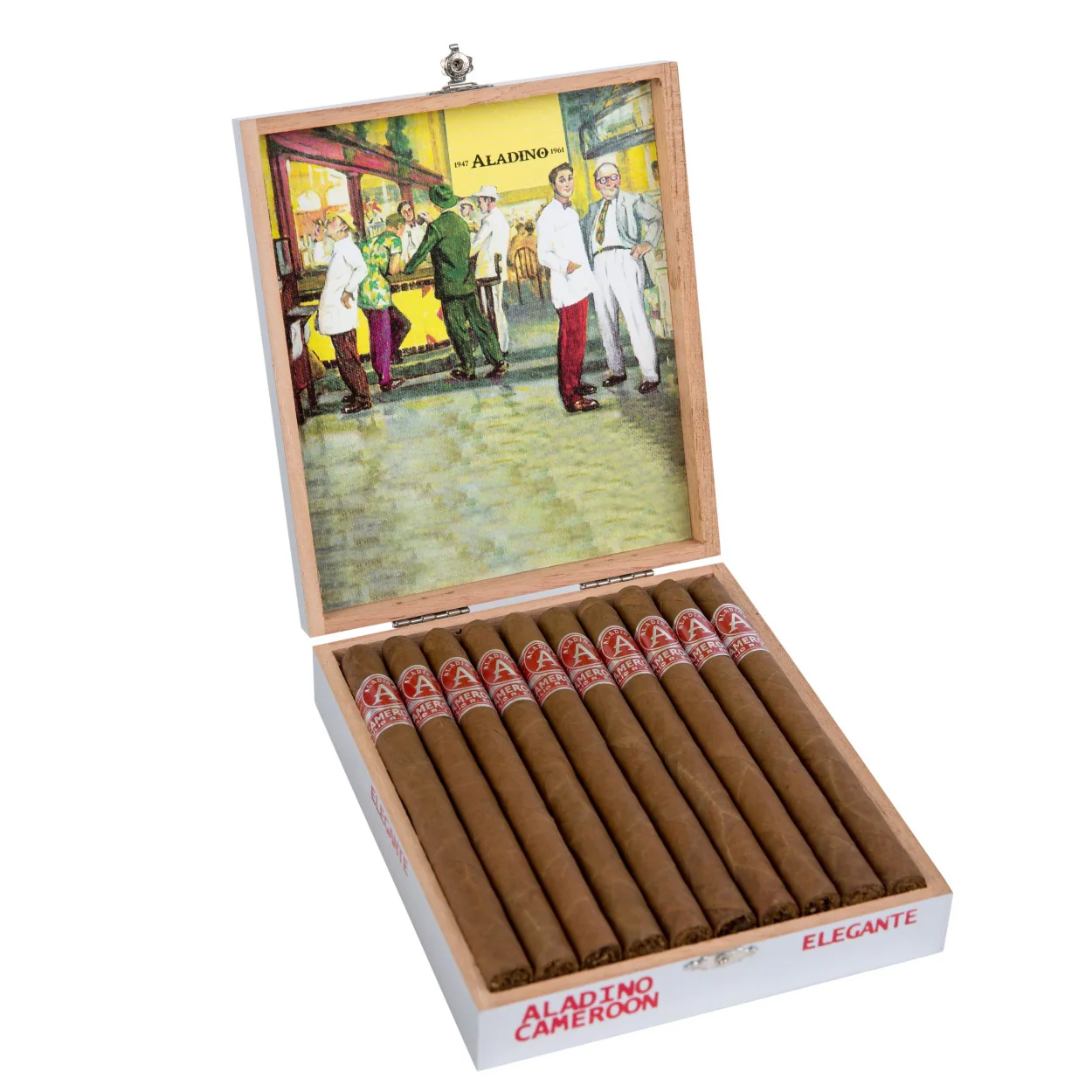 Aladino Cameroon Elegante Cigar Box Of 20
