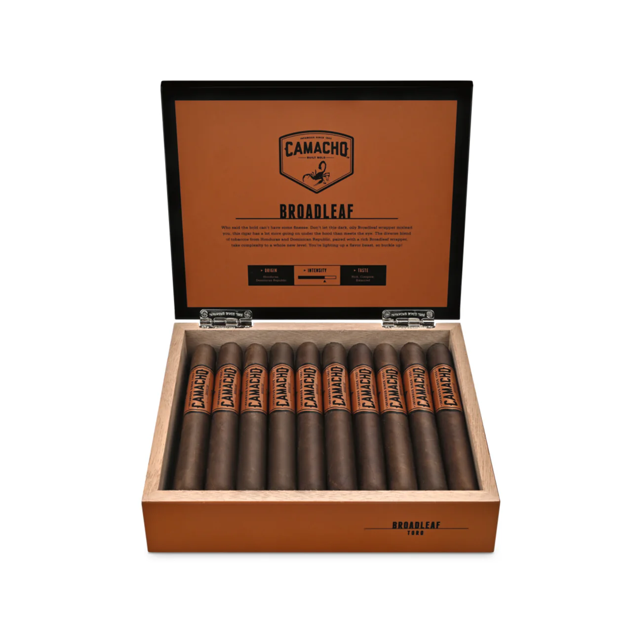 Camacho Broadleaf Toro Cigar Box Of 20