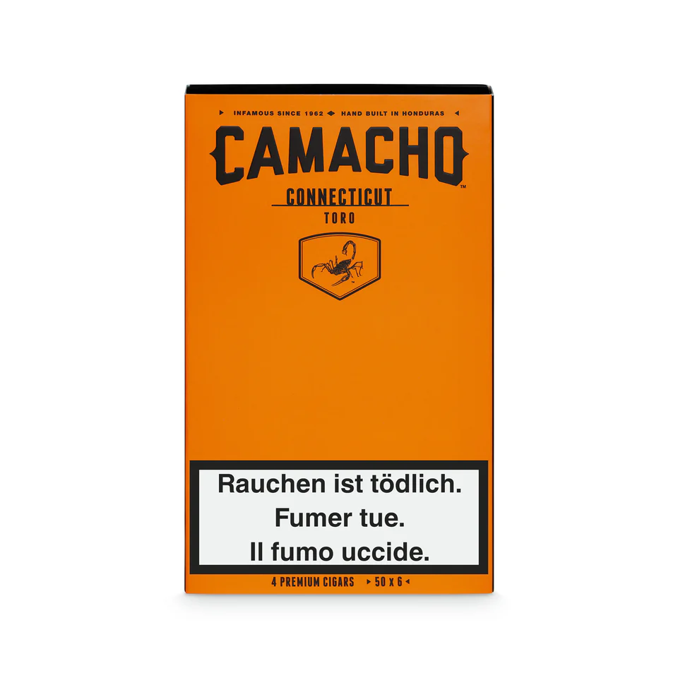 Camacho Connecticut Toro Cigar Box Of 4 Sealed