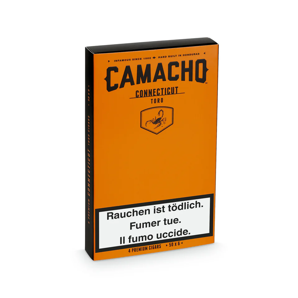 Camacho Connecticut Toro Cigar Box Of 4