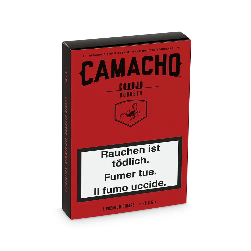 Camacho Corojo Robusto Cigar Pack Of 4 Sealed