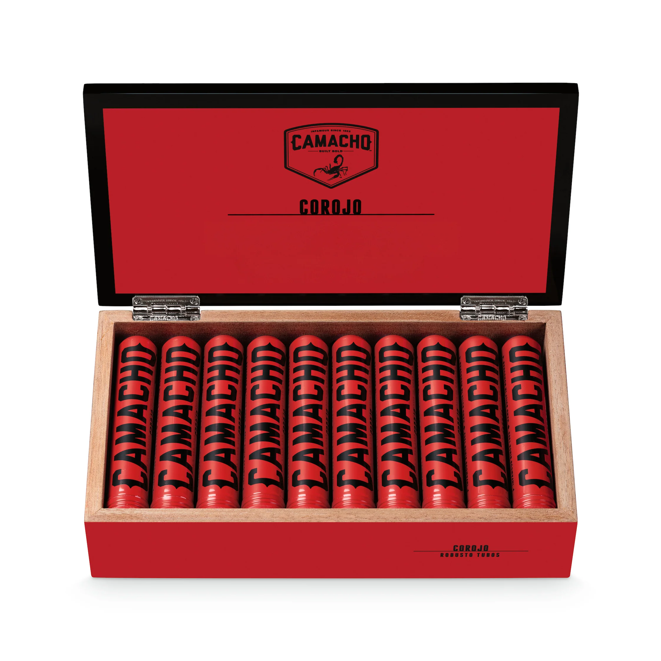 Camacho Corojo Robusto Tubos Cigar Box Of 20 AT