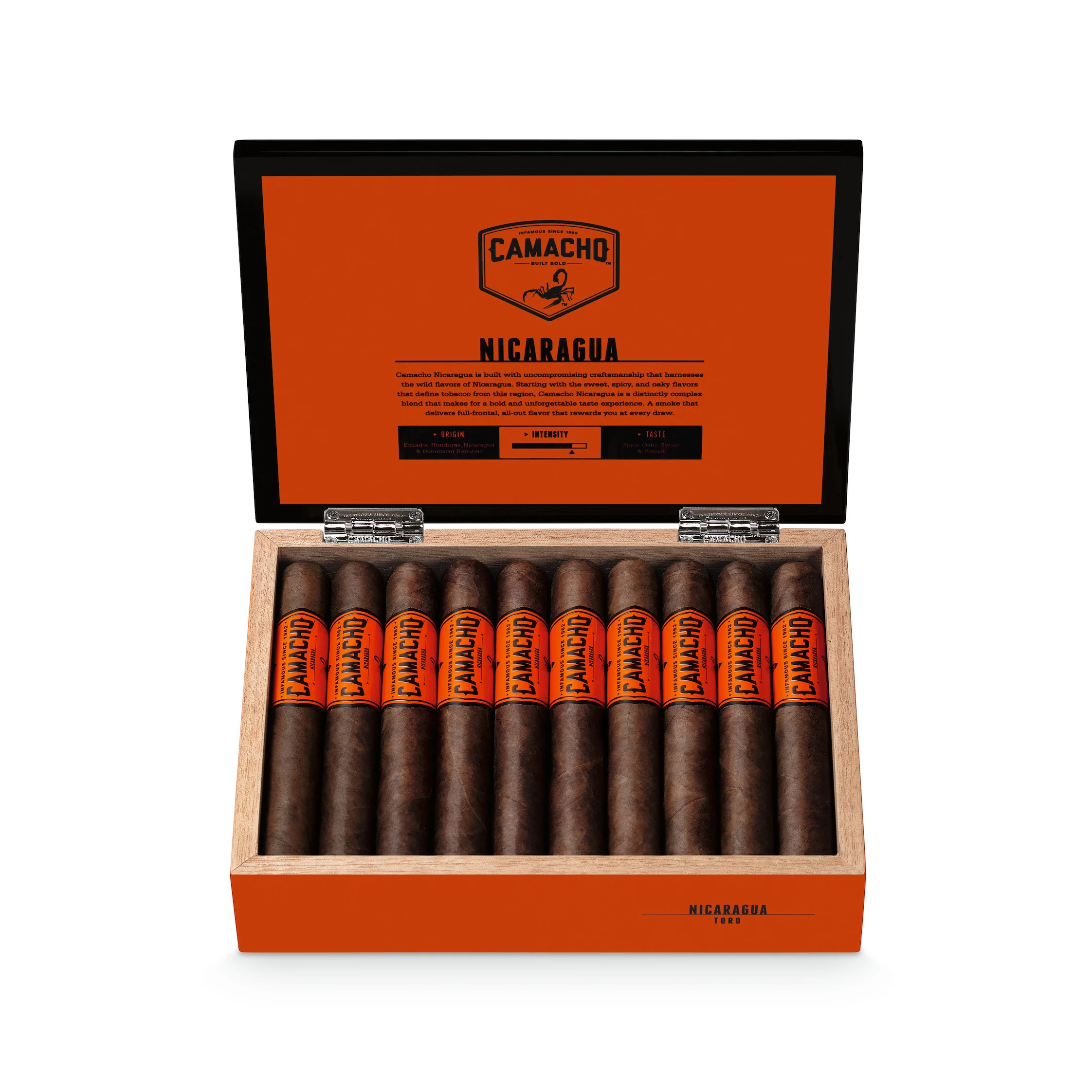 Camacho Nicaragua Toro Cigar Box Of 20